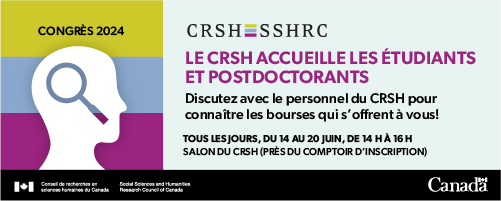 Une annonce pour les sessions d'accueil du CRSH