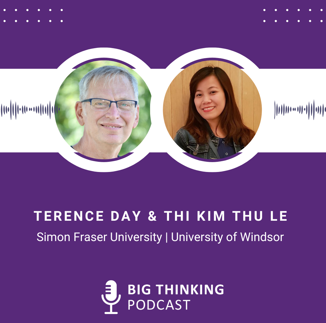 Headshots of Terence Day and Thi Kim Thu Le